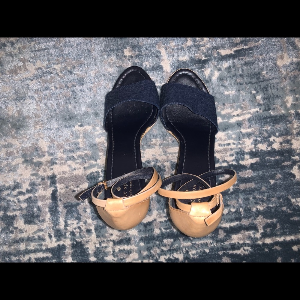 Vintage Denim Kate Spade Wedged Sandal